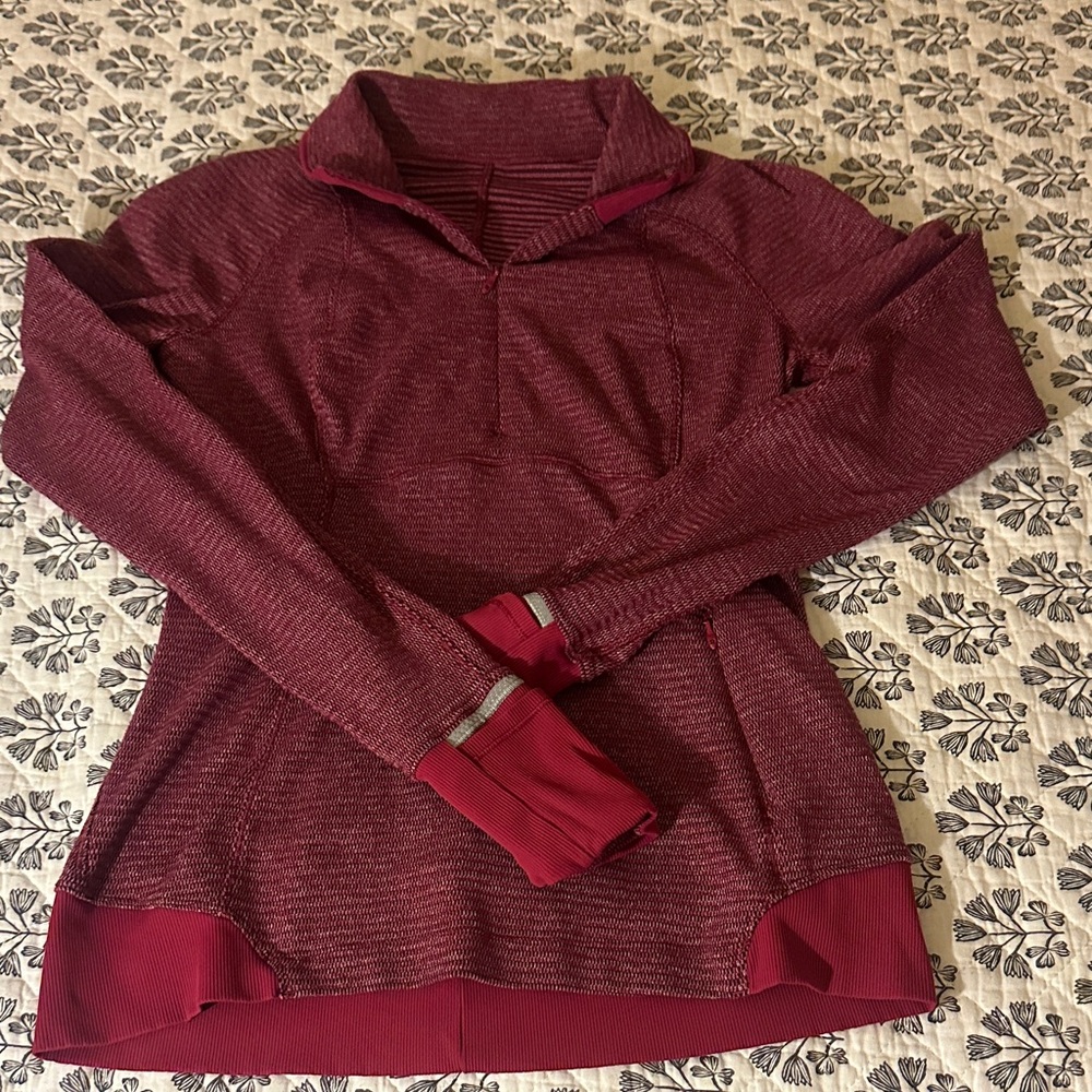 lululemon athletica Burgundy Crew Neck Sweater